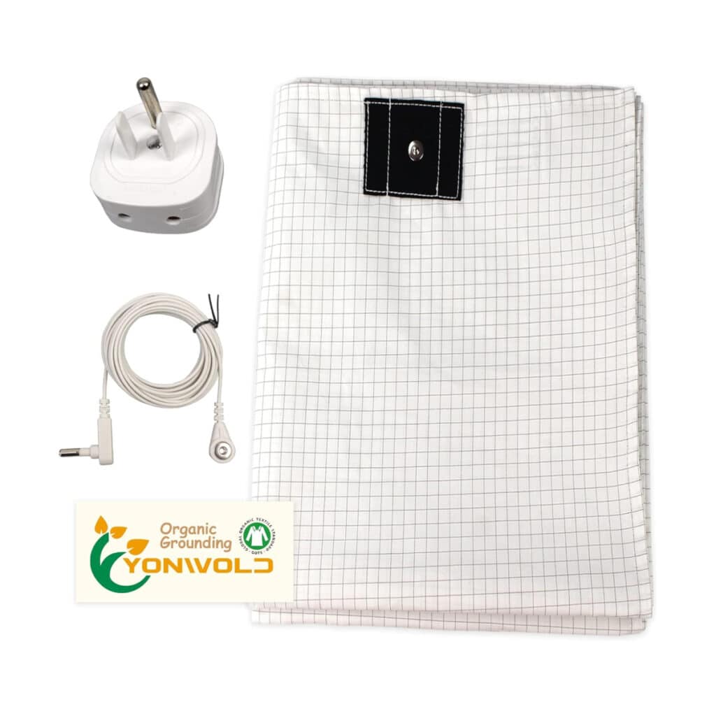 Tapis De Mise à La Terre Drap De Mise à La Terre De Qualité Supérieure, , Drap De Lit En Fibre D'argent Pour Un Meilleur Sommeil, 68,6 X 132,1 Cm Tapis De