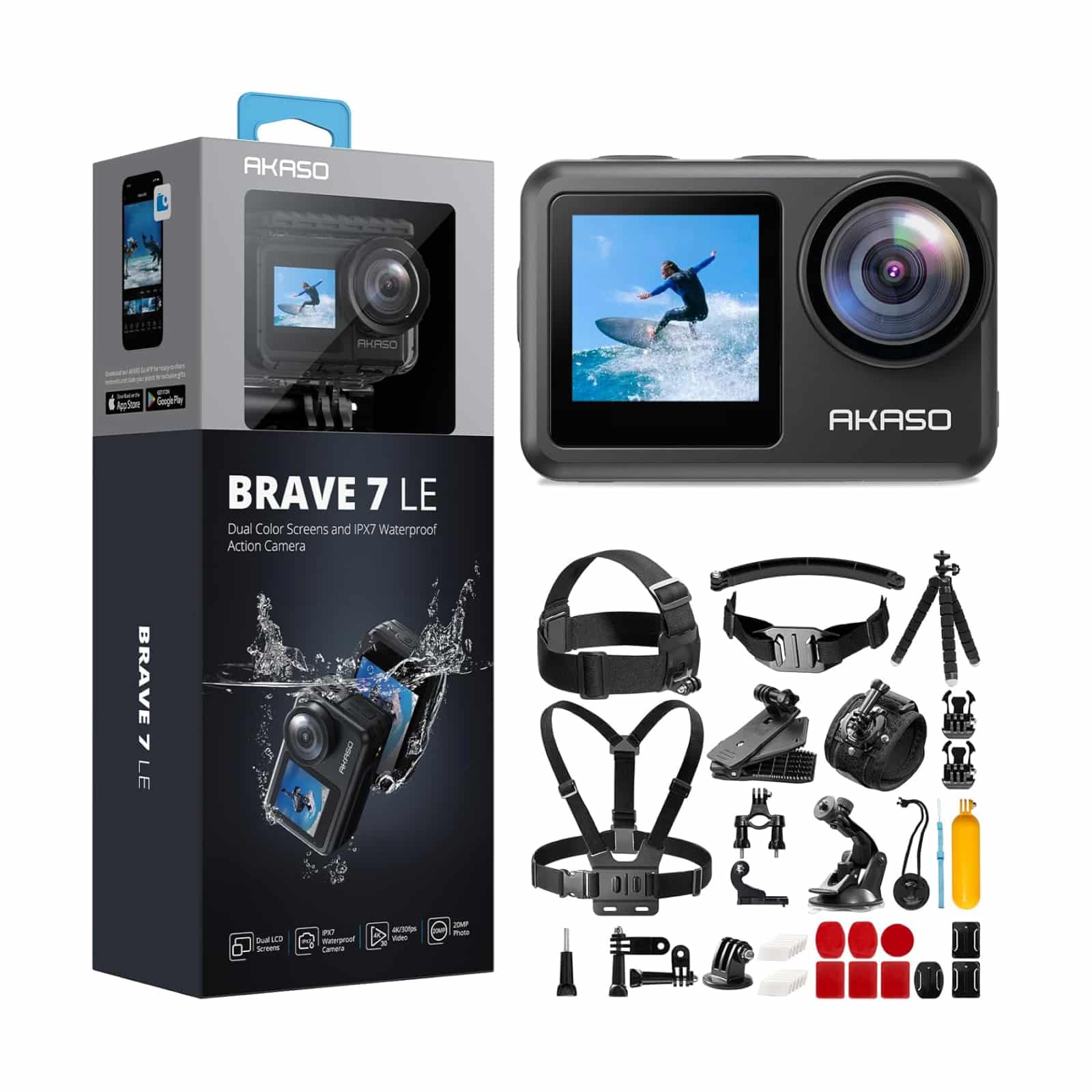 Navitech – Kit 30-en-1 Pour Caméra D’action, Tous Les Supports Pour Filmer Tes Exploits